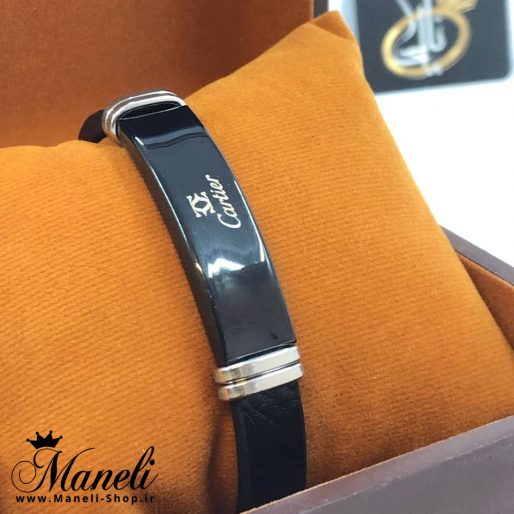 دستبند مردانه چرم