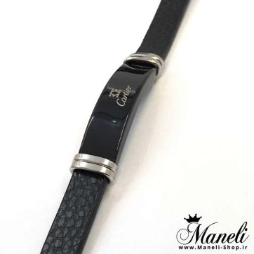 دستبند مردانه چرم