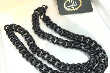 زنجیر کارتیر مشکی استیل