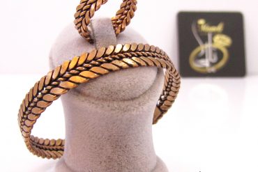 ست دستبند و انگشتر مسی