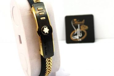 دستبند چرم و استیل کارتیر