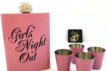 ست فلاسک و شات صورتی