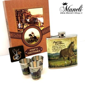 ست فلاسک و شات طرح اسب