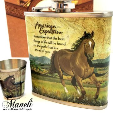 ست فلاسک و شات طرح اسب