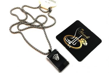 پلاک رولکس نقره ای مشکی