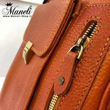 کیف رودوشی مردانه عسلی