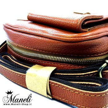 کیف رودوشی مردانه عسلی بلند