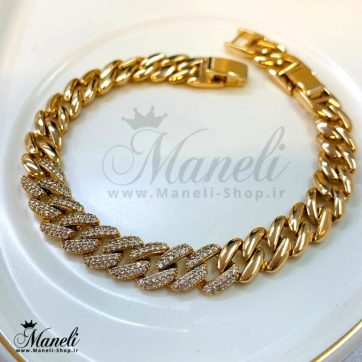 دستبند کارتیر نگین دار