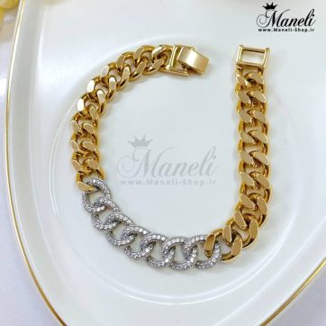 دستبند کارتیر نگین دار