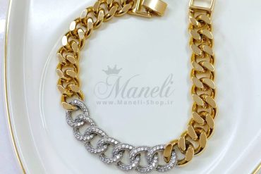 دستبند کارتیر نگین دار