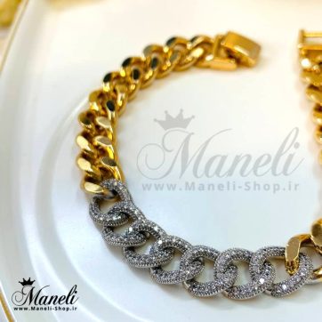 دستبند کارتیر نگین دار