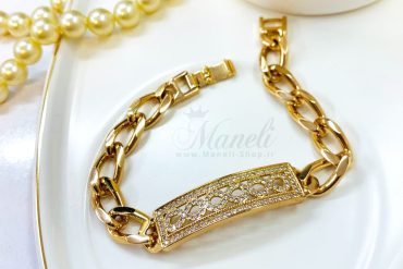 دستبند پلاکدار ژوپینگ