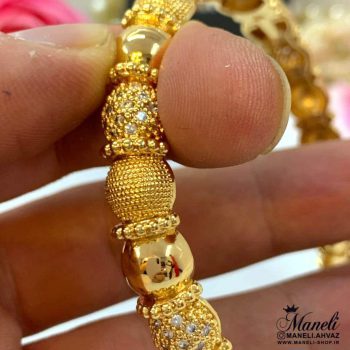 دستبند النگویی طرح طلا