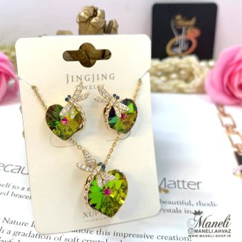 نیم ست هفت رنگ سواروسکی