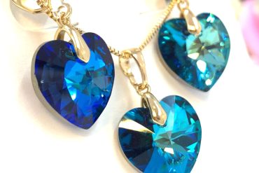 نیم ست سواروسکی قلب ژوپینگ mxp241