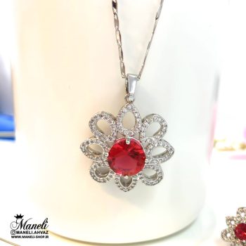 گردنبند نگین قرمز