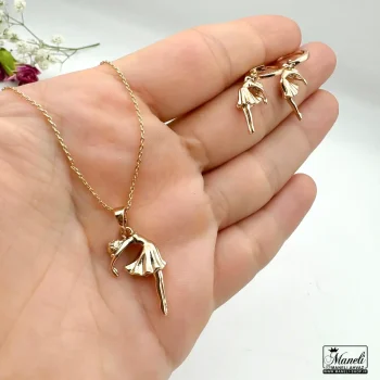 نیم ست بالرین ژوپینگ رنگ ثابت