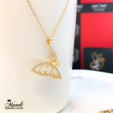 گردنبند طرح طلا رنگ ثابت اهواز