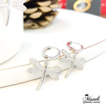 گوشواره رنگ ثابت سنجاقک