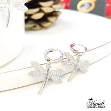 گوشواره رنگ ثابت سنجاقک