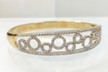 دستبند النگویی نگین دار ژوپینگ