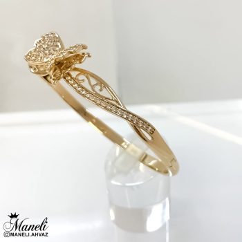 دستبند پروانه نگین دار