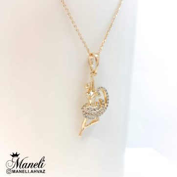 گردنبند بالرین نگین دار ژوپینگ mxp541