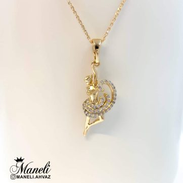 گردنبند بالرین نگین دار ژوپینگ mxp541