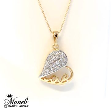 گردنبند قلب نگین دار ژوپینگ mxp581