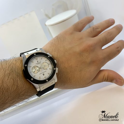 ساعت مچی hublot هابلوت مردانه نقره ای مشکی 14010726