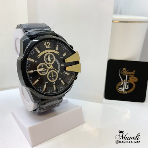 ساعت دیزل شاخدار مشکی طلایی 14010730