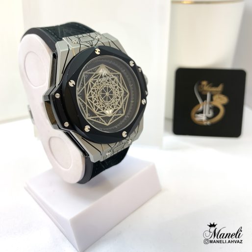 ساعت هابلوت کهکشانی طوسی مشکی 14010731