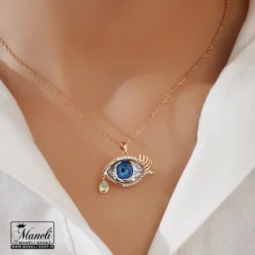 خرید گردنبند چشم و اشک خاص و زیبا ژوپینگ مناسب یقه هفت