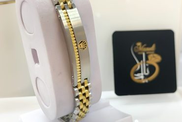 دستبند رولکس مردانه دو رنگ 14010804