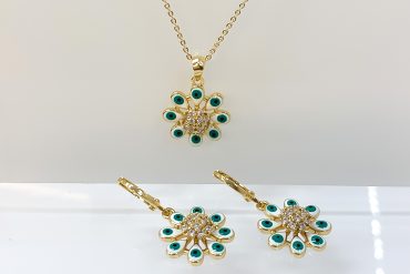 نیم ست چشم نظر طرح گل