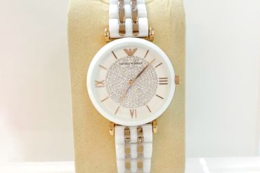 ساعت زنانه سرامیکی امپریو آرمانی سفید