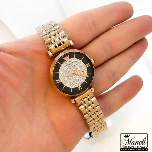 ساعت امپریو آرمانی زنانه نگین دار