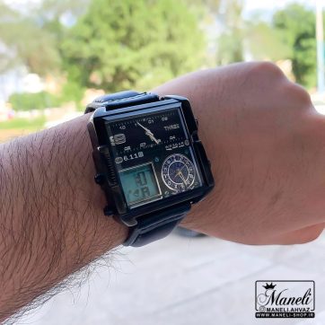 ساعت سه زمانه صفحه مربع 6.11 مردانه