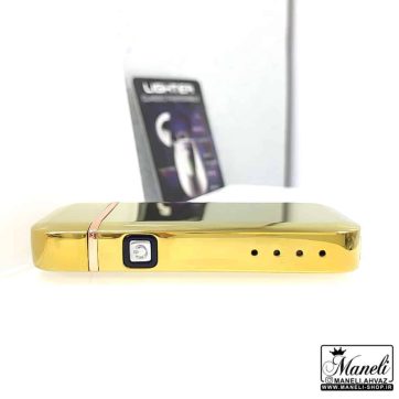 فندک شارژی پره ای طلائی