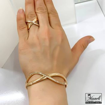 ست دستبند و انگشتر بی نهایت رنگ ثابت