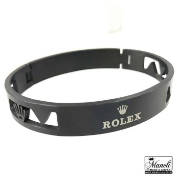 دستبند النگویی مردانه مشکی