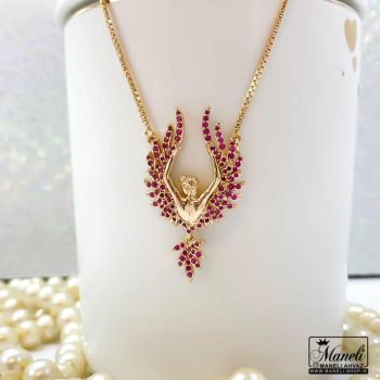 گردنبند فرشته ژوپینگ رنگ ثابت