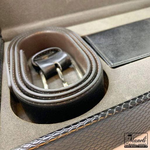 ست کیف و کمربند چرم