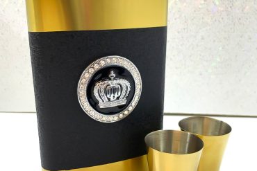 ست بطری و شات طلایی مشکی هدیه ای