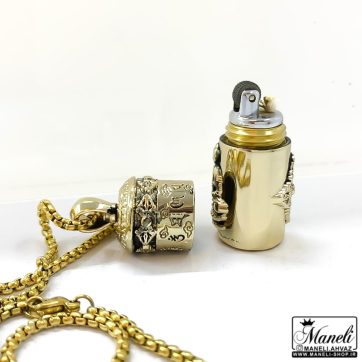 فندک گردنبندی طلائی