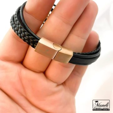 دستبند چرم مردانه