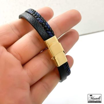 دستبند چرم مردانه