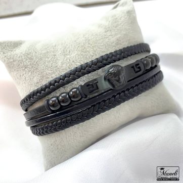 دستبند ورساچه چرم اسپرت