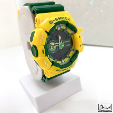 ساعت جی شاک سبز و زرد