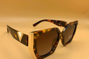 عینک زنانه فریم بزرگ پلنگی